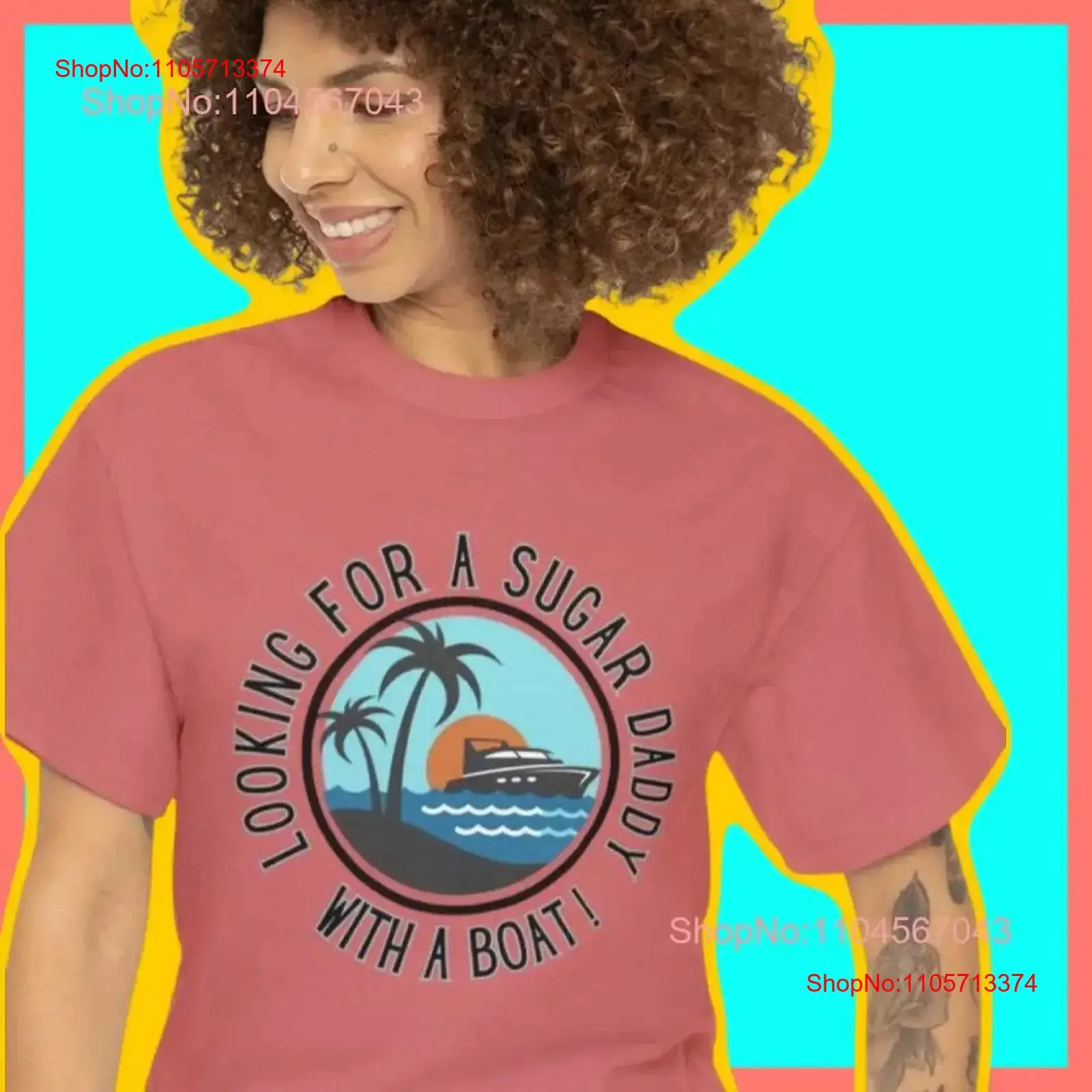 Vintage Yacht Fashion - تي شيرت بتصميم فينتاج مغسول بنمط