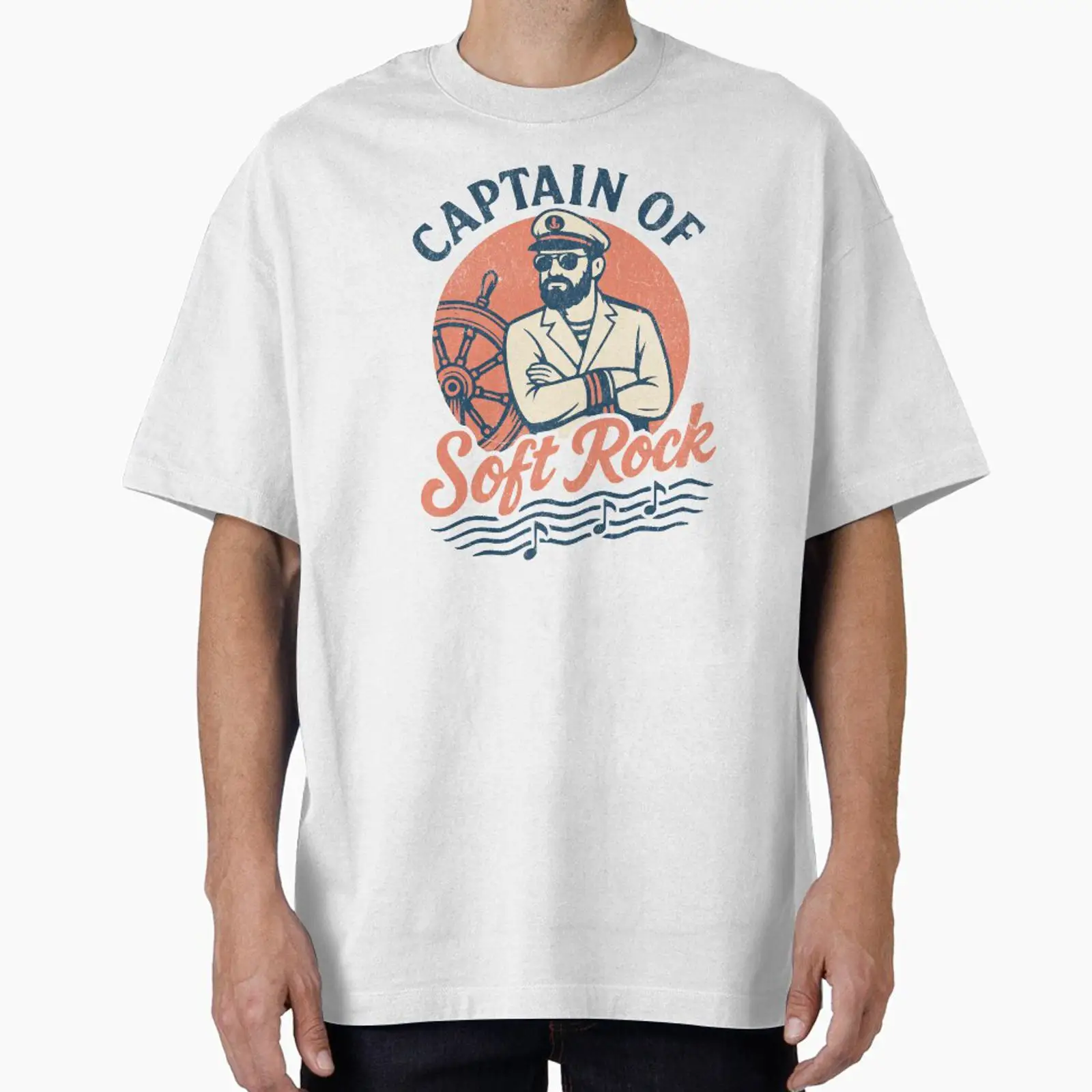 Vintage Yacht Fashion - قميص Captain of Soft Rock Retro