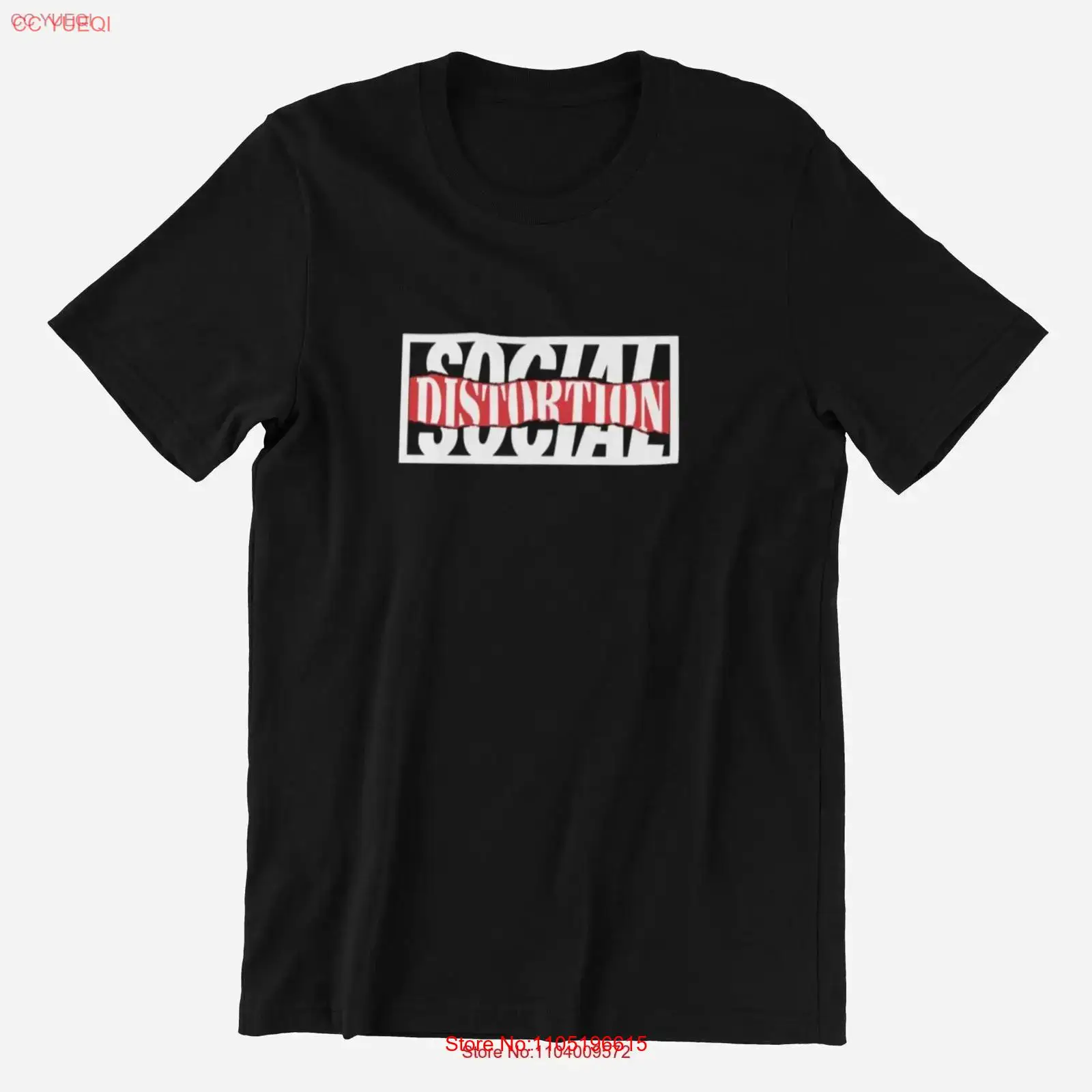 Vintage Fashion Knitwear - تي شيرت Punk Social Distortion تي