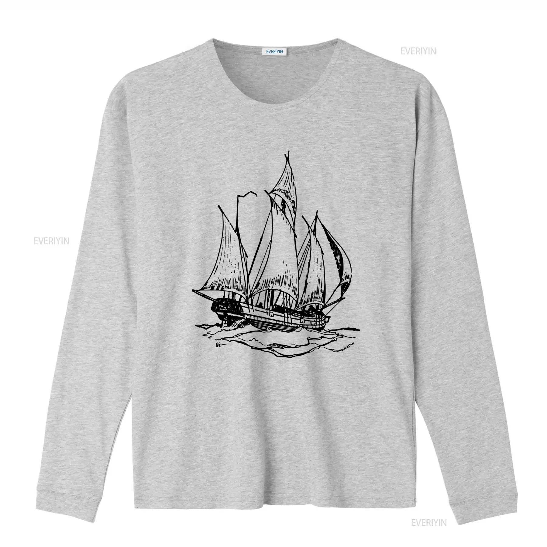 تي شيرت كلاسيكي بطبعة قارب شون - مراجعة Vintage Yacht Fashion وسعره
