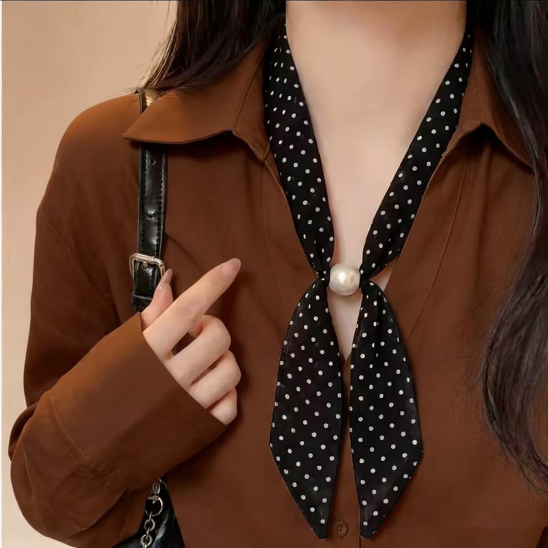وشاح شيفون عتيق الطراز بنقاط ا - مراجعة Vintage Fashion Knitwear وسعره