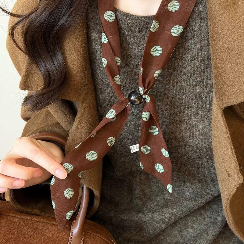وشاح شيفون عتيق الطراز بنقاط ا - مراجعة Vintage Fashion Knitwear وسعره