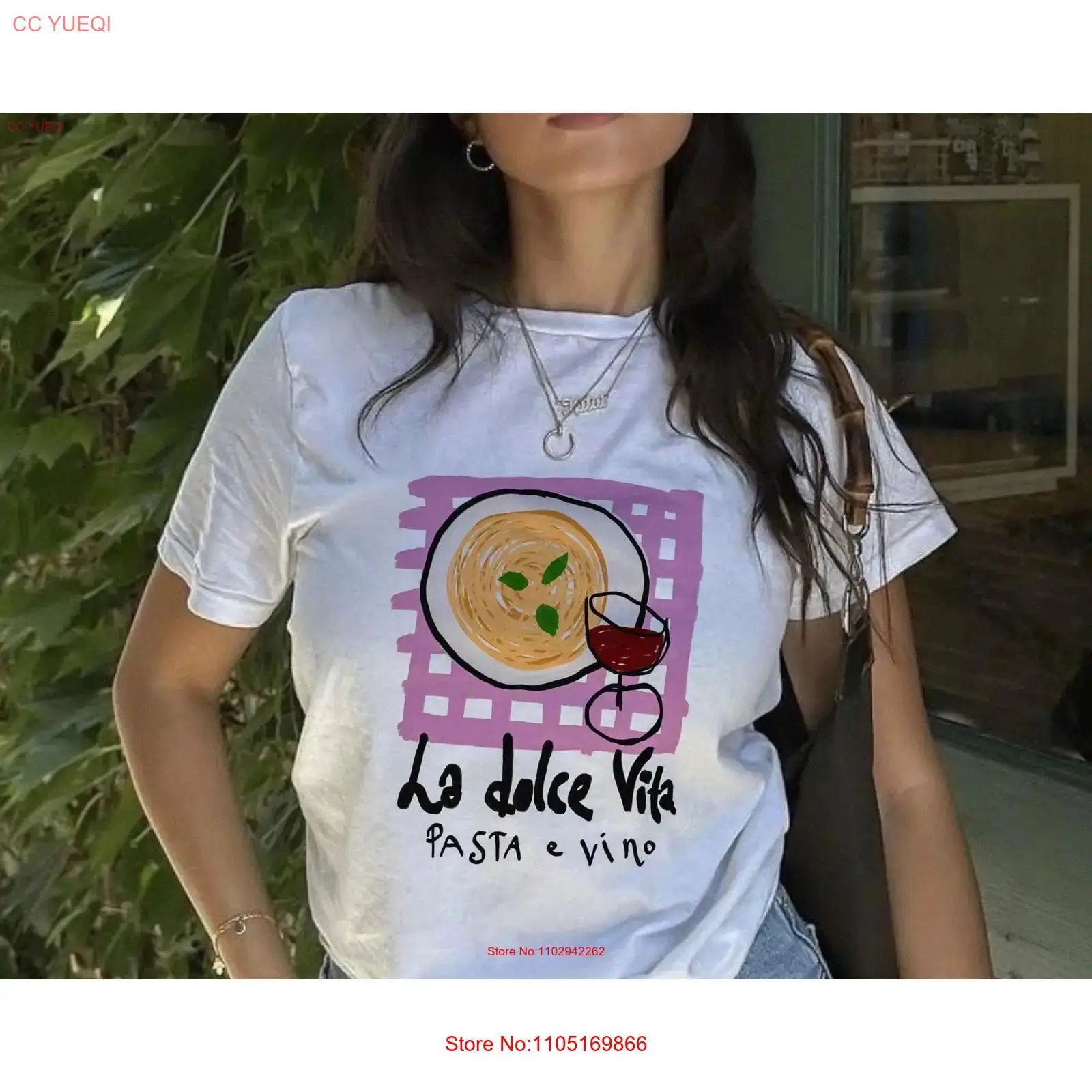 تي شيرت La Dolce Vita Pasta تي - مراجعة Vintage Fashion La وسعره